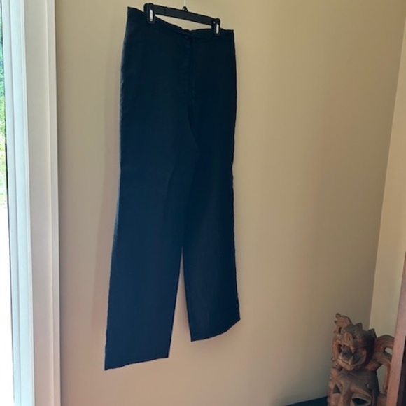 100% Linen , NYGARD High waisted, wide leg, lined trousers - Picture 4 of 6